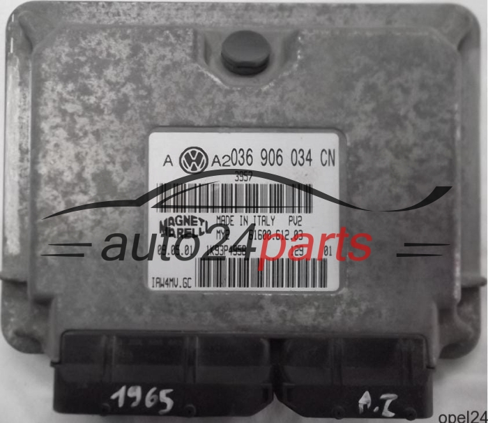 MOTORSTEUERGERÄT ECU STEUERGERÄT VW VOLKSWAGEN GOLF BORA 1.6 AZD 036 906 034 CN, 036906034CN, 61600.612.03, IAW4MV.GC, IAW4MVGC