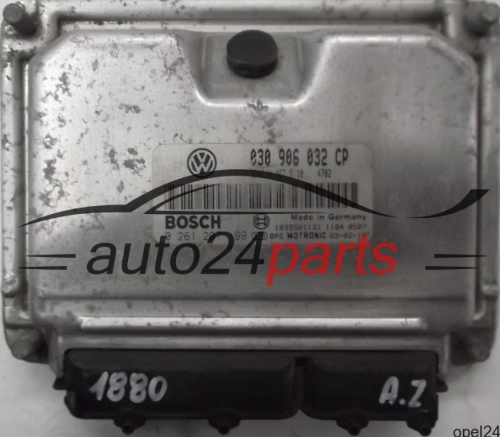 MOTORSTEUERGERÄT ECU STEUERGERÄT VW VOLKSWAGEN LUPO 1.0 030906032CP, 030 906 032 CP, BOSCH 0261207199, 0 261 207 199, BENZIN ME7.5.10 4702