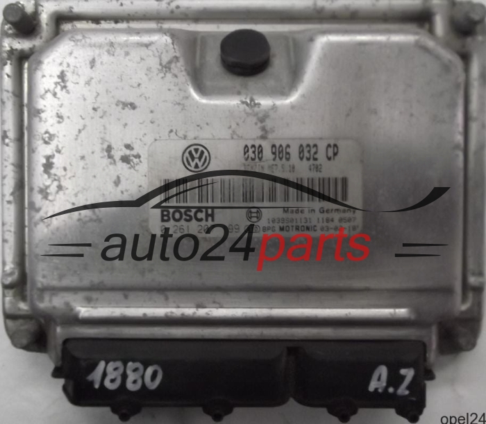 MOTORSTEUERGERÄT ECU STEUERGERÄT VW VOLKSWAGEN LUPO 1.0 030906032CP, 030 906 032 CP, BOSCH 0261207199, 0 261 207 199, BENZIN ME7.5.10 4702