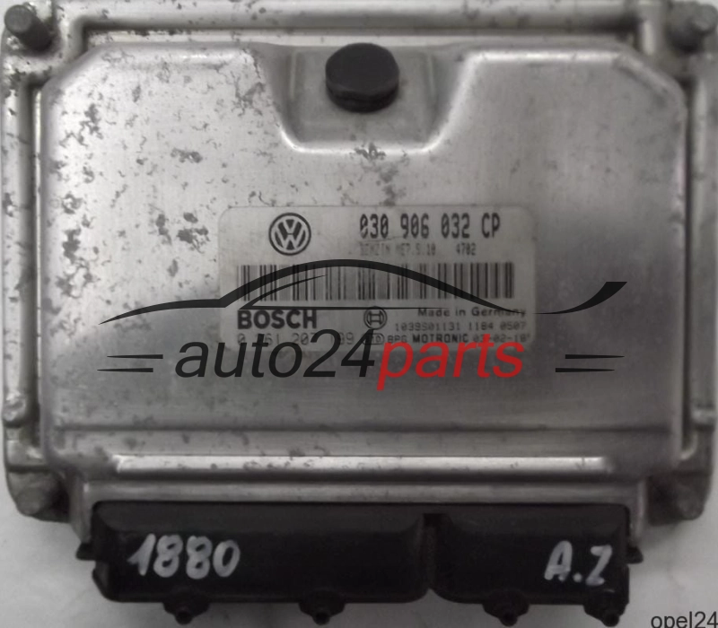 MOTORSTEUERGERÄT ECU STEUERGERÄT VW VOLKSWAGEN LUPO 1.0 030906032CP, 030 906 032 CP, BOSCH 0261207199, 0 261 207 199, BENZIN ME7.5.10 4702