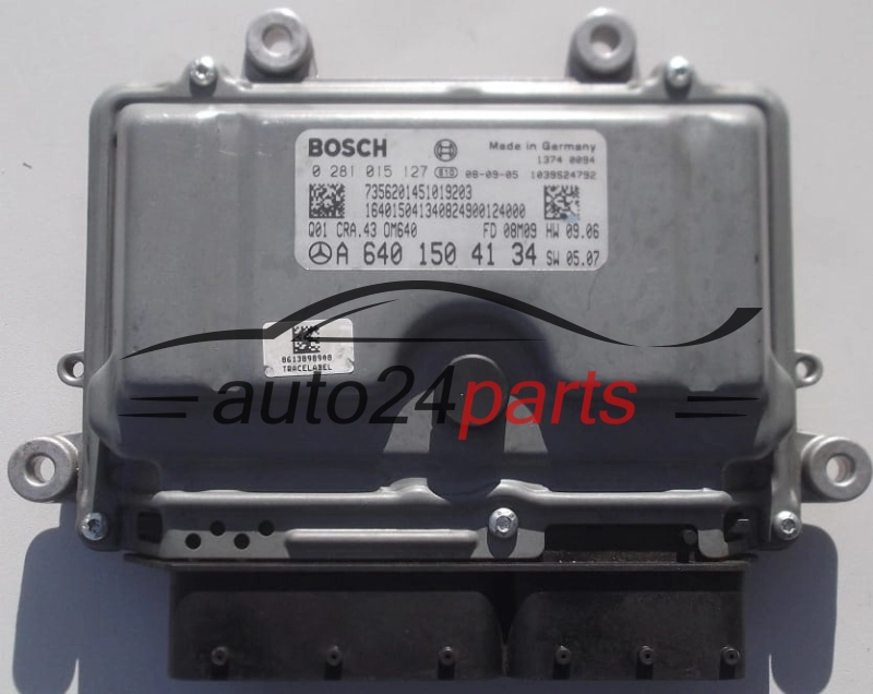 MOTORSTEUERGERÄT ECU STEUERGERÄT  MERCEDES 2.0 CDI BOSCH 0 281 015 127,  A 640 150 41 34