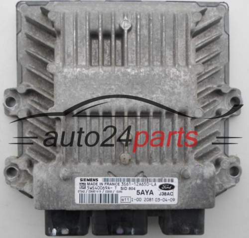 Μονάδα Ελέγχου Κινητήρα  FORD FIESTA 1.4 TDCI SIEMENS 5WS40069A-T,  3S61-12A650-LA