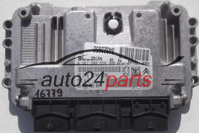 CENTRALINA MOTORE PEUGEOT 307 1.6 BOSCH 0 261 208 558, 0261208558, 96 593 065 80, 9659306580 