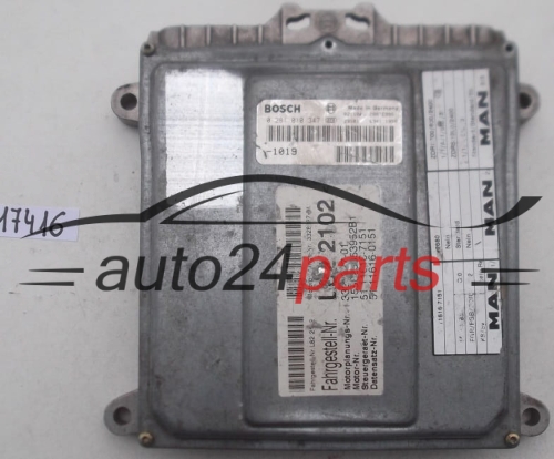 CENTRALINA MOTORE MAN 218 CV BOSCH 0 281 010 347
