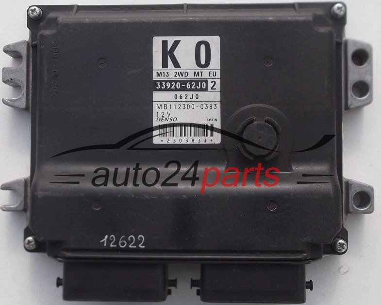 Μονάδα Ελέγχου Κινητήρα SUZUKI SWIFT 1.3, 33920-62J0, 3392062J0, K0, DENSO MB112300-0383, MB1123000383