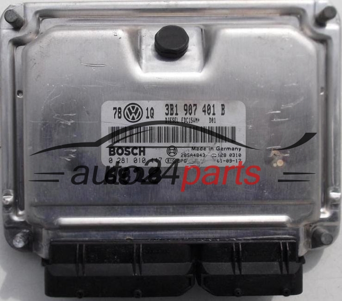 MOTORSTEUERGERÄT ECU STEUERGERÄT VW VOLKSWAGEN PASSAT 2.5 TDI 3B1907401B, 3B1 907 401 B, BOSCH 0 281 010 447, 0281010447