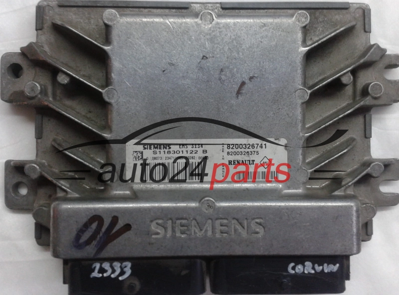 Μονάδα Ελέγχου Κινητήρα RENAULT CLIO 1.6 SIEMENS S118301122 B, S118301122B, 8200326741, 8200326375