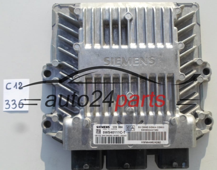 CENTRALINA MOTORE   CITROEN C2 1.4 HDI SIEMENS SID 804 5WS40111C-T, 5WS40111CT SW9653447380 HW9648624280