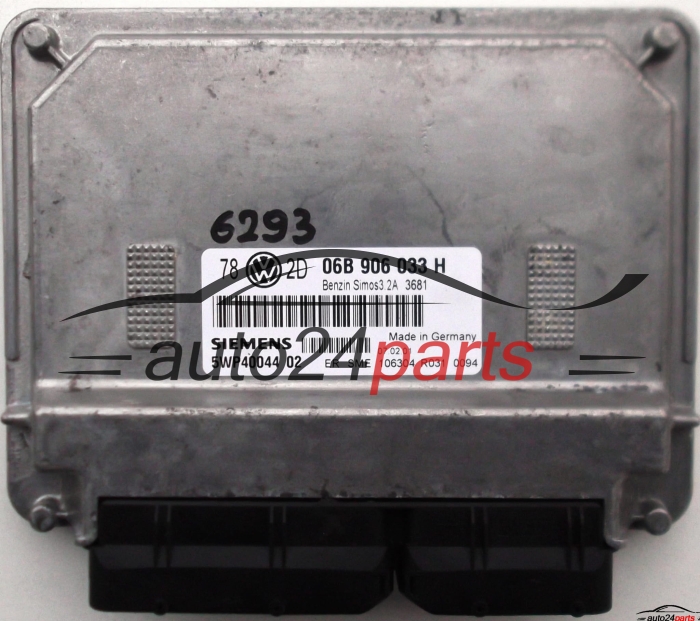 VW VOLKSWAGEN PASSAT 2.0 AZM SIEMENS 5WP40044 02, 06B 906 033 H, 06B906033H