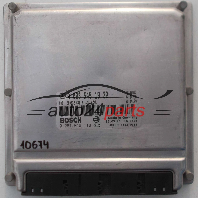 KOMPUTER STEROWNIK SILNIKA MERCEDES W168 A-KLASA A170 1.7 CDI BOSCH 0281010118