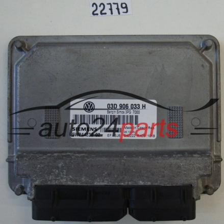 KOMPUTER STEROWNIK SILNIKA VW VOLKSWAGEN FOX 1.2 BMD 03D906033H, 03D 906 033 H, SIEMENS 5WP44238 02 , BENZIN SIMOS 3PG 7000