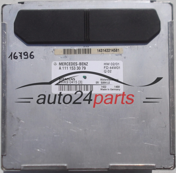 Μονάδα Ελέγχου Κινητήρα MERCEDES W210 E200 SIEMENS 5WK9 04153 5WK90415, A 111 153 30 79, 1111533079, A1111533079, SIM4 LE