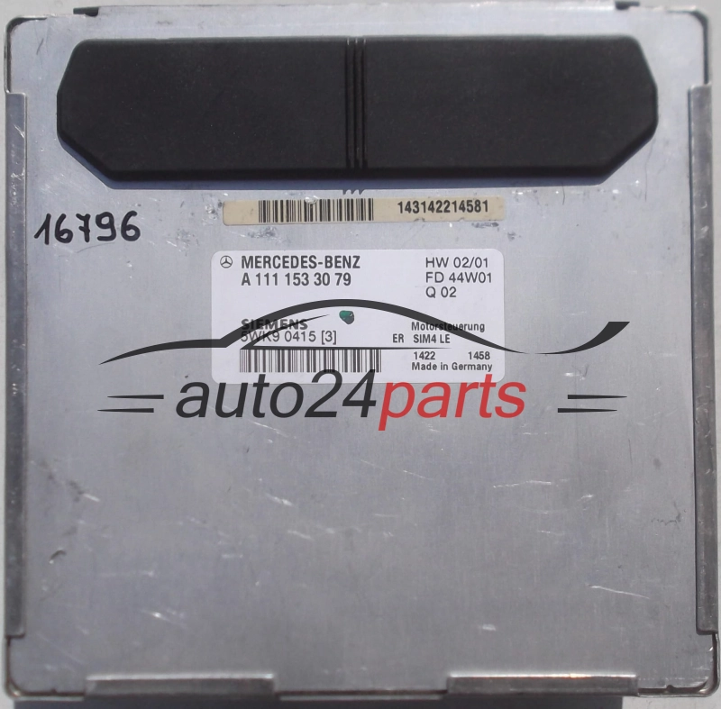 Μονάδα Ελέγχου Κινητήρα MERCEDES W210 E200 SIEMENS 5WK9 04153 5WK90415, A 111 153 30 79, 1111533079, A1111533079, SIM4 LE