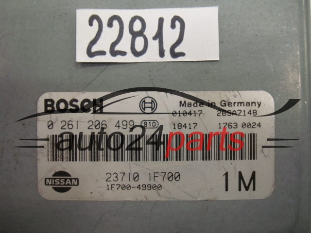 Centralina motore  NISSAN MICRA 1.0 BOSCH 0261206499 237101F700 1F70049900 1F700-49900 1M