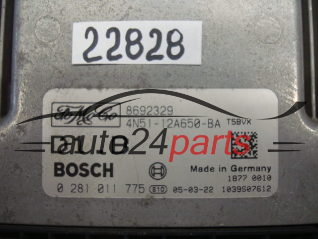Sterownik silnika Volvo S30 S40 S50 1.6 TDI 0281011775 4N5112A650BA – zdjęcie 2