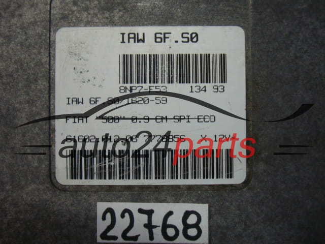 Μονάδα Ελέγχου Κινητήρα FIAT CINQUECENTO 500 0.9, MAGNETI MARELLI IAW 6F.S0, IAW6FS0, 7778856