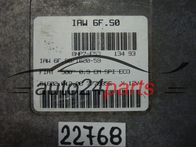 Μονάδα Ελέγχου Κινητήρα FIAT CINQUECENTO 500 0.9, MAGNETI MARELLI IAW 6F.S0, IAW6FS0, 7778856