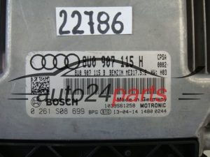 ECU ENGINE CONTROLLER AUDI Q3 2.0 TFSI BOSCH 0 261 S08 699, 0261S08699, 8U0907115H, MED17.5.2