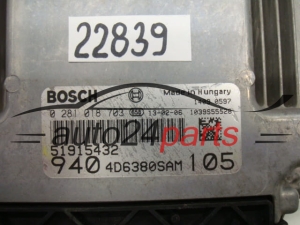 Centralina motore Alfa Romeo / Fiat 0281018703 51915432