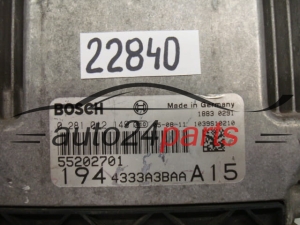 KOMPUTER STEROWNIK SILNIKA FIAT CROMA 1.9 JTDM BOSCH 0 281 012 149, 0281012149, 55202701