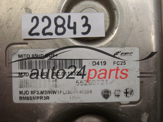 Centralita de motor Alfa Romeo MiTo 55260721 MJD 8F3.M2