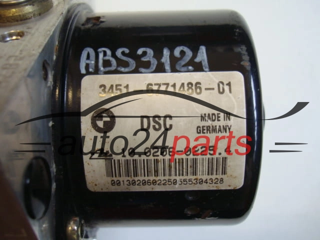 ABS Pump BMW E 87 E90 E91 3451-6771486-01, 3451677148601, ATE 10.0206-0225.4, 10020602254, 3452 6771487-01, 3452677148701, 10096008313