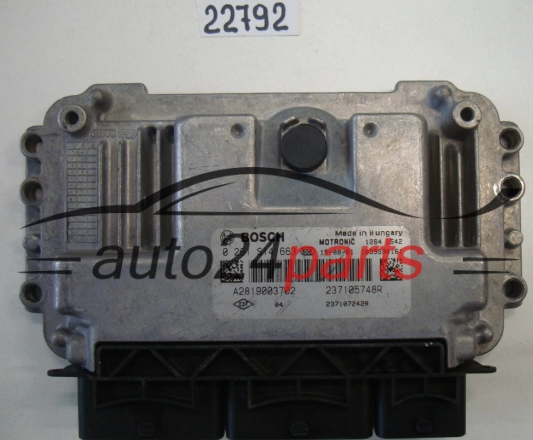 Μονάδα Ελέγχου Κινητήρα RENAULT TWINGO BOSCH 0 261 S14 663, 0261S14663, 237105748R