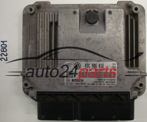 ECU ENGINE CONTROLLER VW VOLKSWAGEN GOLF BOSCH 0 261 S04 390, 0261S04390, 03C 906 016, 03C906016, MED17.5.5