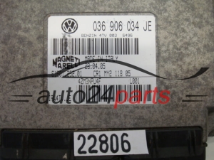 Μονάδα Ελέγχου Κινητήρα SKODA FABIA IAW 4TV.JE, IAW4TVJE, 036 906 034 JE, 036906034JE