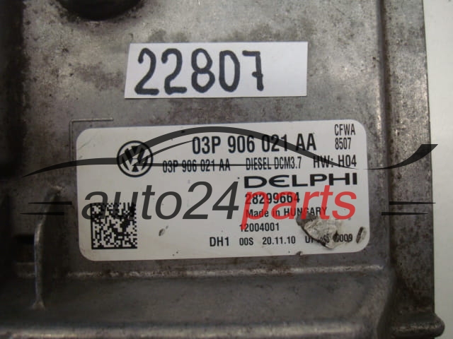 MOTORSTEUERGERÄT ECU STEUERGERAT VOLKSWAGEN SEAT 1.2 TDI DELPHI 28299664, 03P 906 021 AA, 03P906021AA, DCM3.7