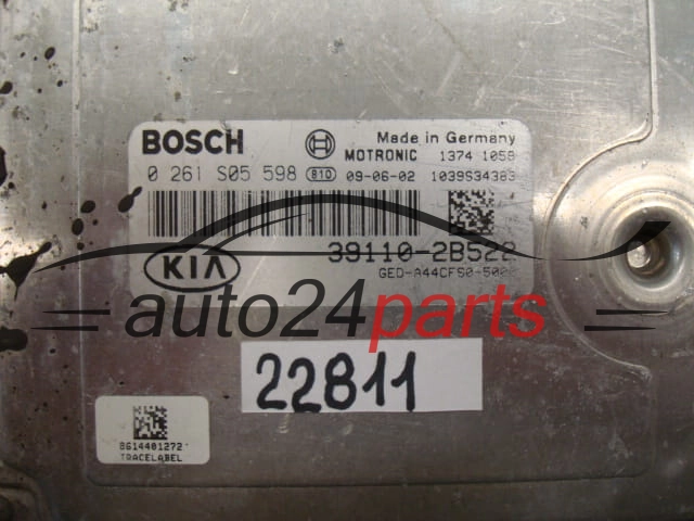 CALCULATEUR MOTEUR KIA HYUNDAI BOSCH 0 261 S05 598, 0261S05598, 39110-2B522, 391102B522
