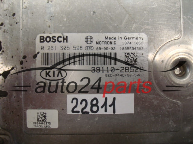 CENTRALITA DE MOTOR KIA HYUNDAI BOSCH 0 261 S05 598, 0261S05598, 39110-2B522, 391102B522