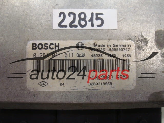 Μονάδα Ελέγχου Κινητήρα MITSUBISHI BOSCH 0 281 011 611, 0281011611, HOM8200319959, 8200319959