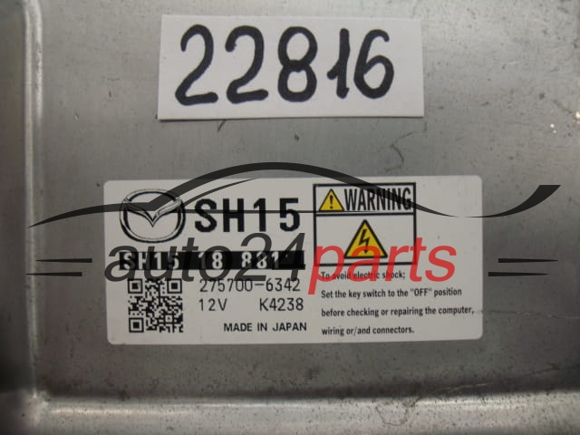ECU ENGINE CONTROLLER MAZDA CX5 SH15 18 881, SH1518881, 275700-6342, 2757006342