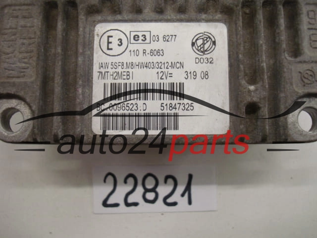 Μονάδα Ελέγχου Κινητήρα FIAT GRANDE PUNTO IAW 5SF8.M8, IAW5SF8M8, 51847325