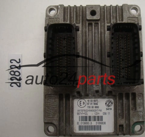 Μονάδα Ελέγχου Κινητήρα FIAT 500 1.2 Magneti Marelli IAW 5SF8.E2, IAW5SF8E2, 51899836, 110006063