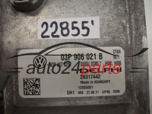 KOMPUTER STEROWNIK SILNIKA VOLKSWAGEN POLO 6R 1.2 TDI DELPHI 28317442, 03P 906 021 B, 03P906021B, 03P 907 425, 03P907425