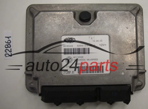 STEROWNIK SKRZYNI BIEGÓW AUTOMATYCZNEJ FIAT STILO 2.4 MAGNETI MARELLI CFC209F.01, CFC209F01, 55180343, 62000.015.05, 6200001505