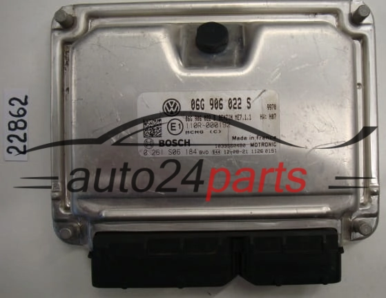 Centralita de motor VW VOLKSWAGEN CADDY BOSCH 0261S06184 06G906022S ME7.1.1