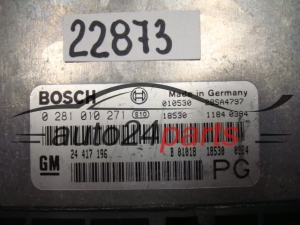 KOMPUTER STEROWNIK SILNIKA OPEL VECTRA 2.2 DTI Y22DTH Y22DTR BOSCH 0281010271, 0 281 010 271, 24417196 PG, 24 417 196 PG, 28SA4797, 28SA4803