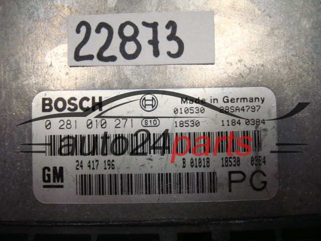KOMPUTER STEROWNIK SILNIKA OPEL VECTRA 2.2 DTI Y22DTH Y22DTR BOSCH 0281010271, 0 281 010 271, 24417196 PG, 24 417 196 PG, 28SA4797, 28SA4803