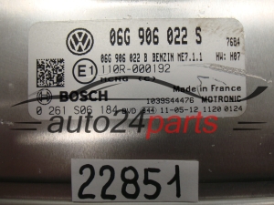 Μονάδα Ελέγχου Κινητήρα VW VOLKSWAGEN CADDY BOSCH 0 261 S06 184, 0261S06184, 06G 906 022 S, 06G906022S, ME7.1.1