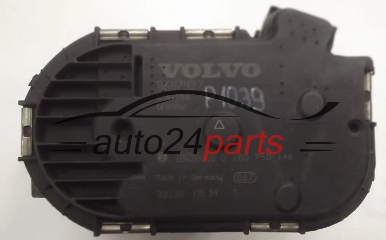 BOITIER DE PAPILLON VOLVO 2.5T BOSCH 0 280 750 146, 0280750146, 8687927