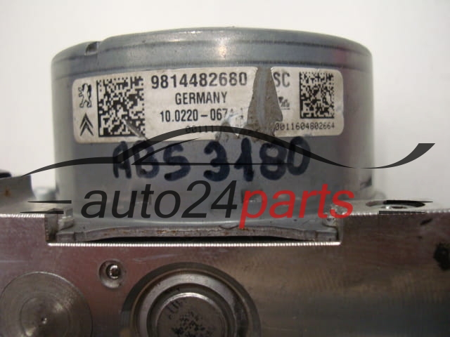 ABS POMPA I STEROWNIK CITROEN PEUGEOT 9814482680, 10.0220-0674.4, 10022006744, 10.0915-394.43, 10091539443