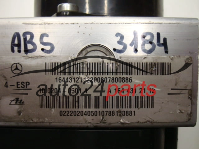 ABS Pumpe und steuergerat MERCEDES BENZ A1644312112, 10.0204-0501.4, 10020405014, 10.0208-0620.3, 10020806203, A1645450916