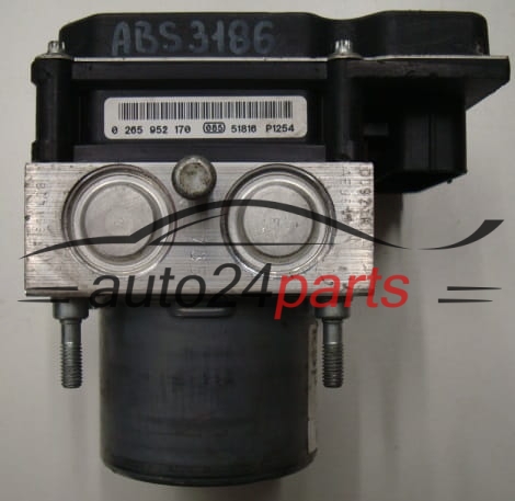 ABS POMPA I STEROWNIK FIAT 500 51953230, 0265252548, 0265952170