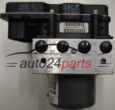 Αντλία αβς FIAT 500 51953230, 0265252548, 0265952170