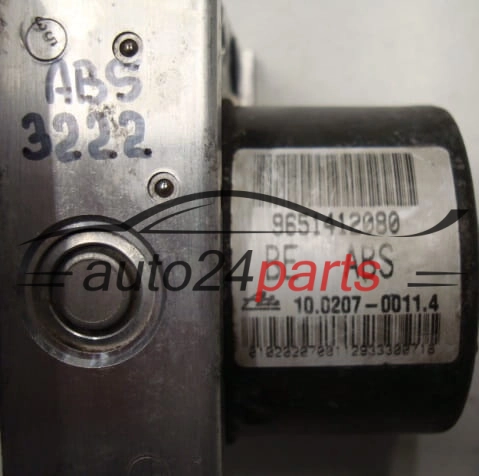 ABS POMPA I STEROWNIK CITROEN PEUGEOT 96 514 120 80, 9651412080, ATE 10.0207-0011.4, 10020700114, 10.0970-1108.3, 10097011083, 5WK84107