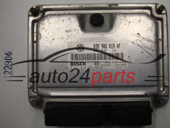 Sterownik silnika SKODA FABIA 1.9 TDI 038906019AF 038 906 019 AF BOSCH 0281010289 0 281 010 289 DIESEL EDC15P+ - 8606 22906 22907