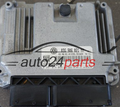VW VOLKSWAGEN TOURAN 1.9 TDI 03G906021MM, 03G 906 021 MM, 03G906021AN, 03G 906 021 AN, BOSCH 0 281 014 044, 0281014044, DIESEL EDC16U34 0511, 1039S18925